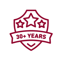 Over 30 years of service